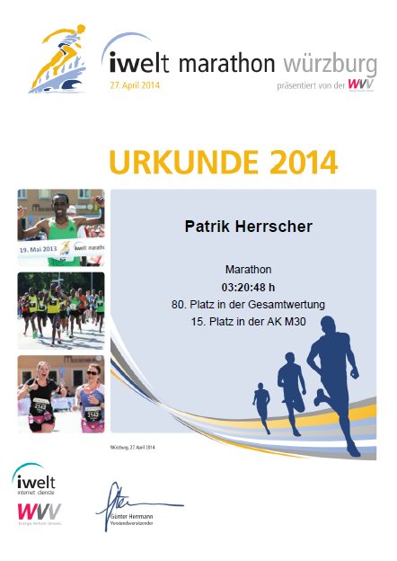 iwelt Marathon Würzburg 2014