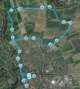 Rothenburger Halbmarathon Strecke 2014